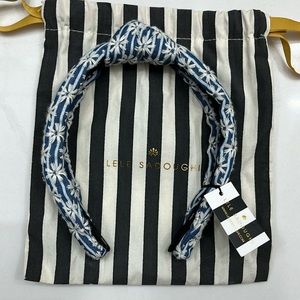 Lele Sadoughi white stripe daisy slim headband, NWT and dust bag